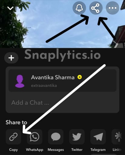 Adım 1: Profil bağlantısını kopyalayın